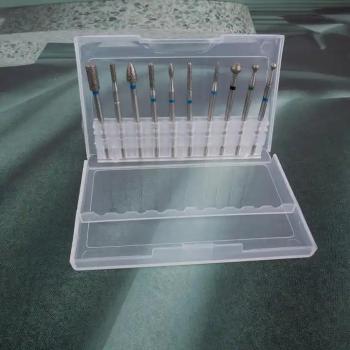 0Pcs/set Stainless Steel Diamond Nail Drill Bit Set Sanding Portable Electric Nail Drill Machine Set With Bits
