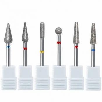 Flame Shape Diamond Nail Bit High Quality Manicure Pedicure Tools For Cuticle Clean Diamond Nail Bits Nail Drill Bit