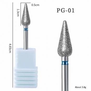 Flame Shape Diamond Nail Bit High Quality Manicure Pedicure Tools For Cuticle Clean Diamond Nail Bits Nail Drill Bit