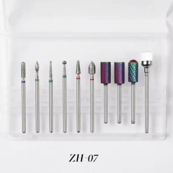 Multiple Nail Drill Bits For Removing Gel Nail Portable Tungsten Carbide Diamond Ceramic Nail Drill Bits