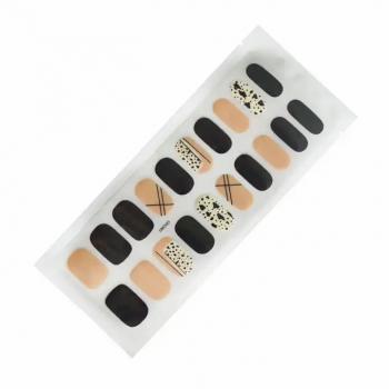 20 Tips Fashion Designed Nail Polish Sticker Full Wrap Nail Strip Supplies Self-Adhesive Gel Nail Art Decals for Women Girls
