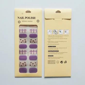 20 Tips Fashion Designed Nail Polish Sticker Full Wrap Nail Strip Supplies Self-Adhesive Gel Nail Art Decals for Women Girls