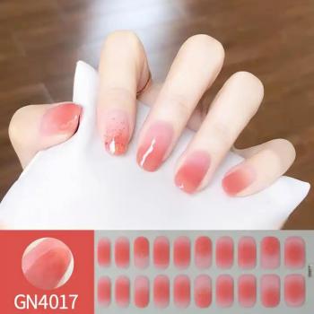 20 Tips Fashion Designed Nail Polish Sticker Full Wrap Nail Strip Supplies Self-Adhesive Gel Nail Art Decals for Women Girls