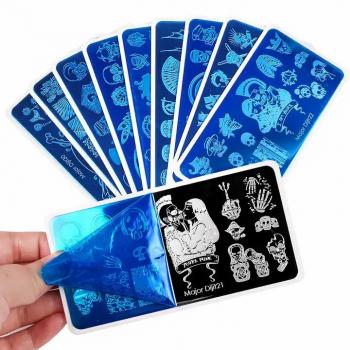 Wholesale Custom Stainless Steel Geometry Stamp Nail Art Stamping Plate 2024