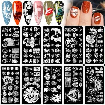 Wholesale Custom Stainless Steel Geometry Stamp Nail Art Stamping Plate 2024