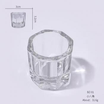 New Product Nail Pen Holder Crystal Cup Nail Crystal Bowl Glass for Acrylic Liquid Powder