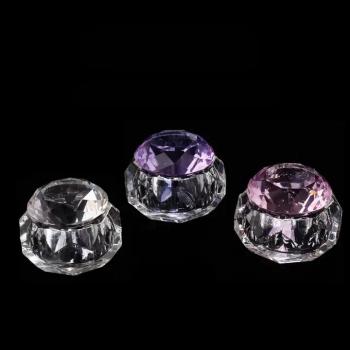 New Product Acrylic Nail Cup Acrylic Powder Liquid Crystal Glass Dappen Dish Lid Bowl Cup Holder Equipment for nails