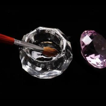 New Product Acrylic Nail Cup Acrylic Powder Liquid Crystal Glass Dappen Dish Lid Bowl Cup Holder Equipment for nails