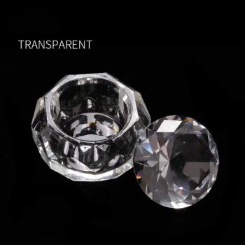 New Product Acrylic Nail Cup Acrylic Powder Liquid Crystal Glass Dappen Dish Lid Bowl Cup Holder Equipment for nails