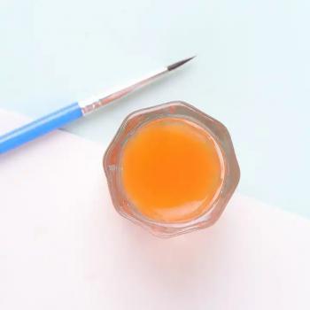 Nail Art Enhancement Tool Small Clear Octagonal Crystal Glass Jar Making Acrylic Liquid Powder Mixing Cup For Nail Beauty