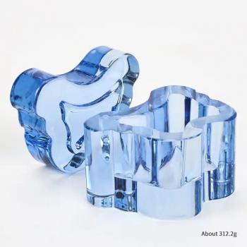 New Product Colorful Butterfly Crystal Glass Acrylic Powder Nail Cup Storage Nails Liquid Dappen Dish Manicure Tool Wash Cup
