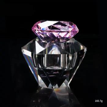 New Nail Crystal Prismatic Clear Wash Cup Storage Powder Liquid Acrylic Monomer Spill proof Glass Nail Dappen Dish
