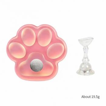 Hot Sale Popular Diy Cat Claw Shape Nail Art Practice Holder Magnetic Acrylic Nail Display Stand
