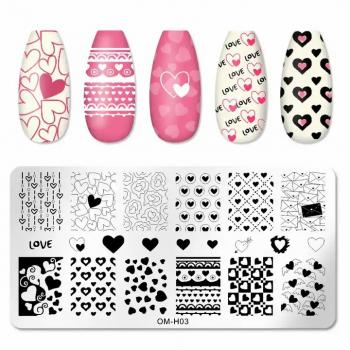 New Animal Flower Leaf Plant Nail Stamp Stencils Template Kit Manicure Templates Nail Art Tools Custom Nail Stamping Plate