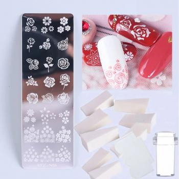 Nail Art Stamp Plate Leaf Flower Dreamcatcher Snowflake Geometry Lace Nail Polish Print Jelly Stamper Scrapper Tool