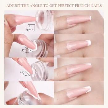 New Product Nail Art Design Nail Plate Stamper Set Fingernail Diy Clear Silicone Nail Stamper Kit