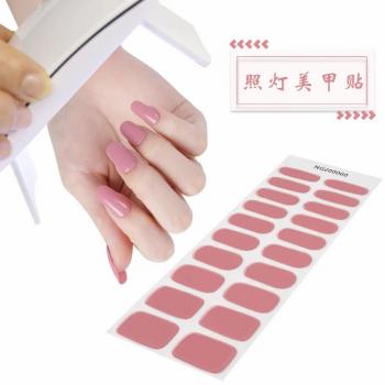 Custom Gel Nail Sticker With Uv Gel Wraps Korean Style New Gel Nail Stickers Semi Cured