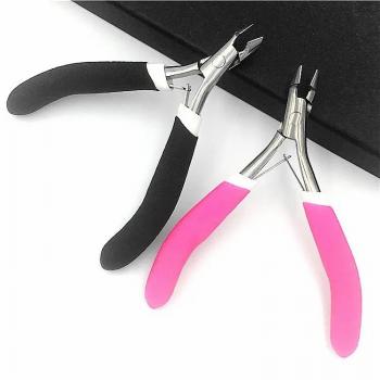 Factory direct supply of nail tools, plastic handle nail scissors, oblique dead skin pliers