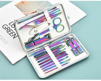 New Product 18Pcs Scissors Nail Clippers Set Dead Skin Pliers Knife Nail Groove Inflammation Nail Manicure Tool