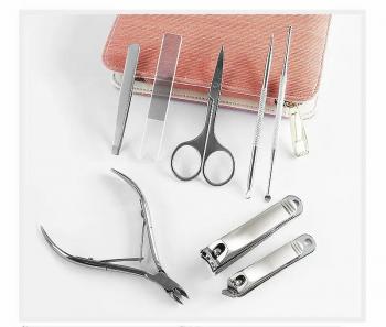 Quality 8 Pieces Manicure Set Professional Grooming Kits Stainless Steel Manicure Nail Clippers Pedicure Kit