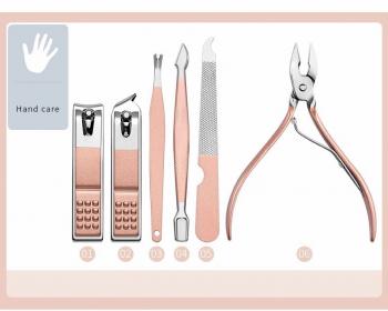 New Custom Logo Manicure Pedicure Set 18Pcs Stainless Steel Nail Clippers Nail cutter Set Nail Tool with Leather Case
