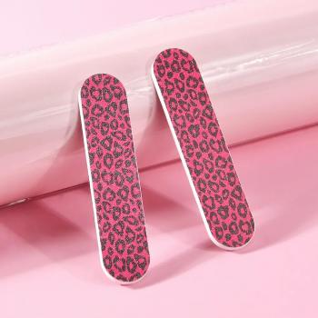 Colored Mini 9cm Nail File Printed Double sided EVA Nail Scrolls File Wholesale Custom Printed Nail Files