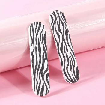 Colored Mini 9cm Nail File Printed Double sided EVA Nail Scrolls File Wholesale Custom Printed Nail Files