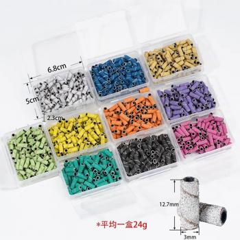 New Nail Sanding Bands 100pcs/box 80# 120# 180# 240# All Color Nail Art Sanding Bands Gel Acrylic Polish Remove Gel Manicure