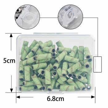 New Nail Sanding Bands 100pcs/box 80# 120# 180# 240# All Color Nail Art Sanding Bands Gel Acrylic Polish Remove Gel Manicure