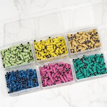 New Nail Sanding Bands 100pcs/box 80# 120# 180# 240# All Color Nail Art Sanding Bands Gel Acrylic Polish Remove Gel Manicure