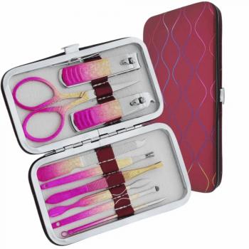 18pcs Blue Manicure Tools Set Pro Max Stainless Steel Professional Nail Clipper Kit Pedicure Paronychia Nippers Trimmer Cute