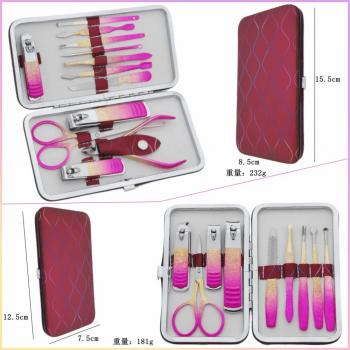 18pcs Blue Manicure Tools Set Pro Max Stainless Steel Professional Nail Clipper Kit Pedicure Paronychia Nippers Trimmer Cute