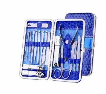 Professional Nail Care Kit 19 In 1 Set Manicure Travel Nail Clipper Set With Travel Case
