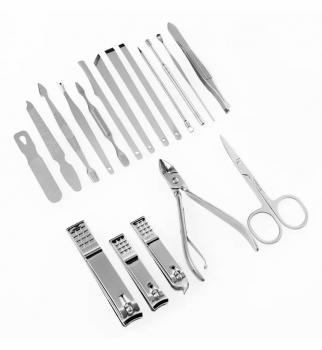 Professional Nail Care Kit 19 In 1 Set Manicure Travel Nail Clipper Set With Travel Case