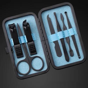 New Product 18pcs Black Manicure And Pedicure Set Nail Clipper Set For Nail Manicure
