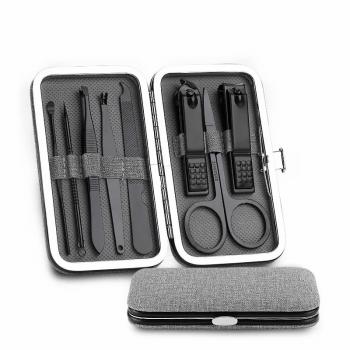 8 Piece Nail Manicure Set Suit Scissors Steel Stainless Pedicure Tool File Care Travel Hygiene Kit Nail Trimmer Cutter Tool Set