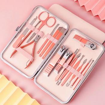 7 10 12 16 18 Pcs Set Nail Clippers Set Dead Skin Pliers Nail Cutting Pliers Pedicure Knife Inflammation Nail Manicure Tool