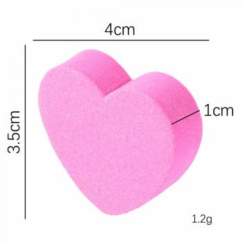 100/180 Mini Pink Heart Sponge File Double Side Trimmer Lime Buffer Nails Professional Tools Heart Shaped Nail Buffers