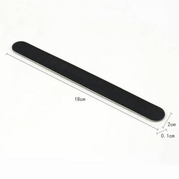 Wholesale Customizable Oem Double Side Black Custom Wooden Nail File 100/180 Files For Nails 100/180