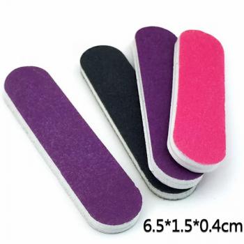 Wholesale/OEM Double Side Army Green Custom Mini Colorful Block Sponge Mini Nail File 2024