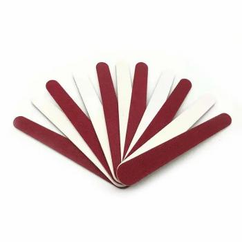 Disposable Single Side Red Waterdrop Shape 100/180 Custom Mini Nail File 2024