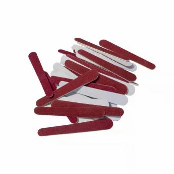 Disposable Single Side Red Waterdrop Shape 100/180 Custom Mini Nail File 2024