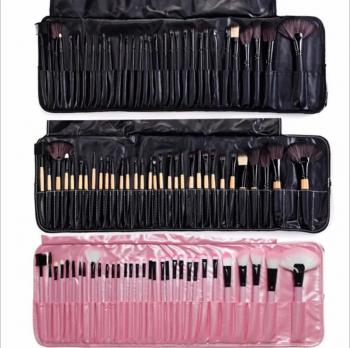 New 32pcs Makeup Brush Set Foundation private label custom logo Cruelty-Free vegan hair pink Synthetic