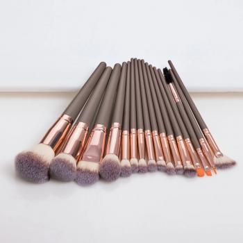 Fluffy Make Up Brushes Cosmetic Kit Custom Logo Vendors 16pcs Black Professional Makeup Brush Set Wholesale