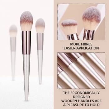 Factory Makeup Brushes Custom Private Label High Quality Champagne Gold 18PCS Face Makeup Brushes Kits