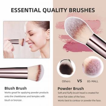 Factory Makeup Brushes Custom Private Label High Quality Champagne Gold 18PCS Face Makeup Brushes Kits