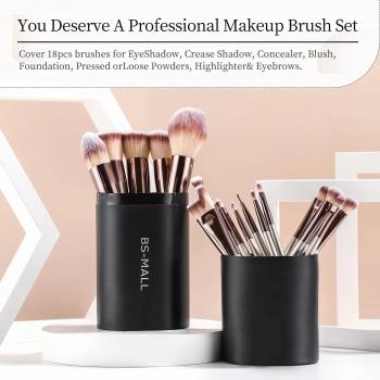 Factory Makeup Brushes Custom Private Label High Quality Champagne Gold 18PCS Face Makeup Brushes Kits