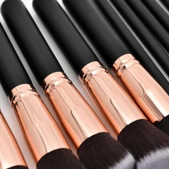 New 14pcs Makeup Brush Set Foundation private label custom logo Cruelty-Free vegan hair pink Synthetic