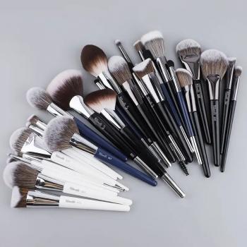 4/5/8/13 Pcs Brush Set Makeup Synthetic Hair White Black Blue Vegan Custom Logo Cosmetic Beauty Makeup Brush Set Private Label