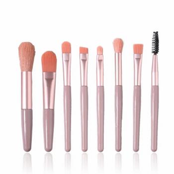 New Product 8 pcs Travel Cosmetic Make up Brush Kit Private Label High Quality Makeup Brush Set High Quality